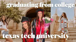 COLLEGE GRADUATION VLOG texas tech university 2023