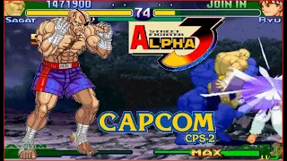 Street Fighter Alpha 3(Zero 3) Expert difficulty Sagat 2:0 Playthrough