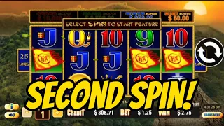 Second Spin Bonus! #slots #dragonlink #slotsonline #pokiewins #pokie