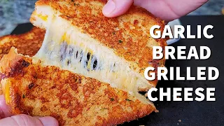 GARLIC BREAD GRILLED CHEESE Sandwich | Simply Mamá Cooks