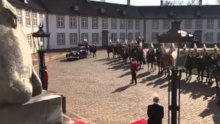 State Visit of king Willem-Alexander and Queen Máxima to Denmark, arrival