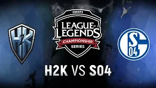 H2K vs. S04 - Week 9 Day 2 | EU LCS Summer Split | H2k-Gaming vs. FC Schalke 04 (2018)