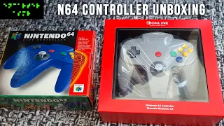 NSO N64 Switch controller unboxing and comparison with original ASMR