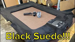 How To Install Black Suede Headliner On A 2017-2022 F350 With Headliner Magic