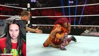 WWE Raw 12/28/15 Sasha Banks vs Becky Lynch