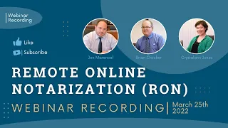 RON Webinar Recording - 03/25/2022