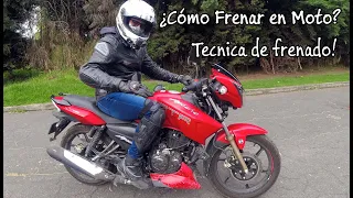 Cómo Frenar en Moto | Técnica de frenado | Te salvara tu vida!