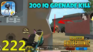 Epic 200 IQ Grenade Kills | PUBG Mobile Lite Solo Squad Gameplay