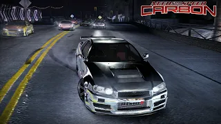 Nissan Skyline R34 GTR Nismo Z Tune | NFS Carbon 4K Gameplay Extreme High AI |