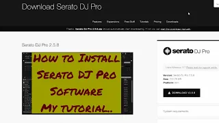 How to install Serato Dj Pro .. My tutorial and quick start.