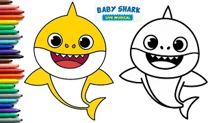 Baby Shark Mama Drawing, Painting and Coloring for Kids, Toddlers | Let's Draw