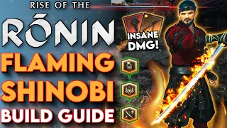 INSANE FLAMING Shinobi Build Guide In Rise Of The Ronin! - Best Rise Of The Ronin Builds