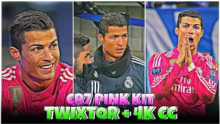 Cristiano Ronaldo Pink Kit - Best 4k Clips + CC High Quality For Editing 🤙💥 #part12