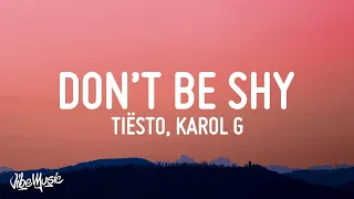 Tiësto & Karol G - Don't Be Shy (Lyrics)  | 1 Hour Popular Songs 2023