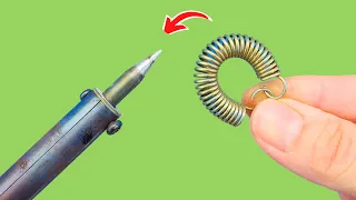 Put a spring in your electric soldering iron and admire the results