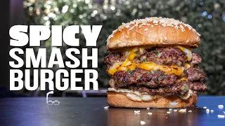 THE SPICY JALAPEÑO SMASHBURGER | SAM THE COOKING GUY