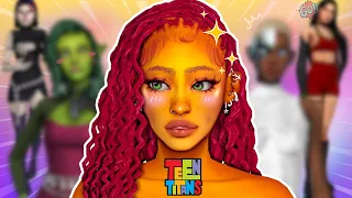 Creating Sims INSPIRED by Teen Titans 💥CC LINKS + SIM DOWNLOAD