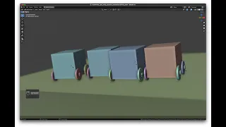 Daily Blender Blog : Setting up a Rigid Body Dynamics Cube with wheels using the Hinge Constraint