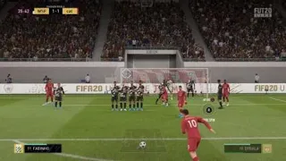 FIFA 20 First free kick scored