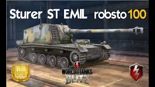 Sturer ST EMIL Ace Mastery Gameplay - WOT World of Tanks Blitz - robsto100