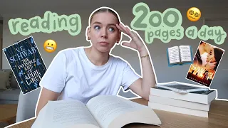 I tried reading 200 pages a day for a week 📖😵‍💫📚