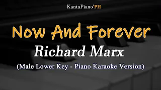 Now And Forever -Male Lower Key I Richard Marx (Piano Karaoke Version)