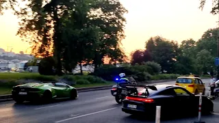 CAR SPOTTING BRUTAL ACCELERATION (COPS VS SUPER/SPORTCARS)