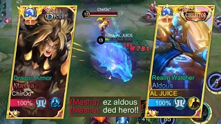 DEAD HERO ALDOUS VS META BUFF MASHA!! (Forgotten hero vs Durable fighter in this meta)