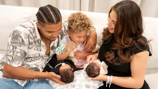 BRINGING OUR NEWBORN TWINS HOME♡ Kavon meets his siblings!