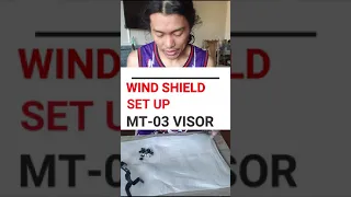 MT-03 Windshield set up / MT-03 / MOTO VLOG / Riders in Canada /