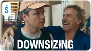 Downsizing (2017) | Scene: Safranek agrees to work for cleaning service