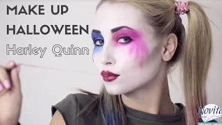 Макияж на Halloween 2016. Makeup Tutorial образ Harley Quinn
