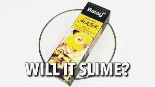 WILL IT SLIME? GOLD FACE MASK! - Satisfying Slime ASMR
