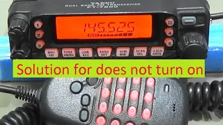 #235 Yaesu FT-7800 won't turn on issue fixed