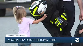 Virginia task force 2 members return home from helping Louisiana residents after Hurricane Ida