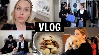 VLOG: Fittings, Superbowl, Closet Raid BTS