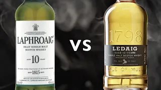 Laphroaig 10 vs Ledaig 10 Year Old Single Malt Scotch Whisky