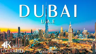 Dubai, United Arab Emirates 4K Drone Fotage Film - Relaxing Piano Music - Travel Nature