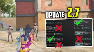 BGMI Update 2.7 Best Sensitivity Code + Settings To IMPROVE  your Aim✅❌