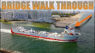 BRIDGE TOUR | SUPERYACHT TRANSPORT SHIP