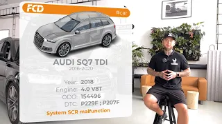 Oprava za 300 000? | AUDI SQ7 | 4.0 V8T 320kW CZAC | SCR/AdBlue | P229F | P207F |