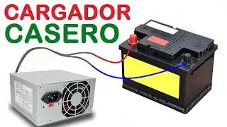 Como hacer un cargador de baterías con una fuente de PC antigua!