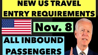 US TRAVEL RESTRICTIONS 2021 | NEW ENTRY REQUIREMENTS FOR NON-US CITIZENS STARTING NOVEMBER 8
