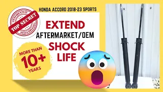 HOW TO CHANGE REAR SHOCK  - HONDA ACCORD 2018-23 | EXTEND SHOCK LIFE AFTERMARKET/ OEM 10+ YEARS