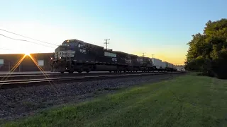 Speedy Intermodal led by Pair of Dash 9's heads Eastbound through Leetsdale, PA - 9/5/2019