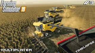 Harvesting the biggest field ever | HORSCH AgroVation | Multiplayer Farming Simulator 19 | Episode 3