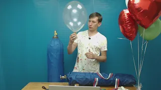 Как надуть воздушный шарик гелием из большого баллона