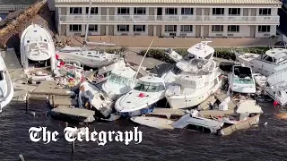 Hurricane Ian: Aerial footage shows destruction and flooding across Florida