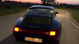 Porsche 993 Carrera 4 sound Borla exhaust Classic Magnus Walker