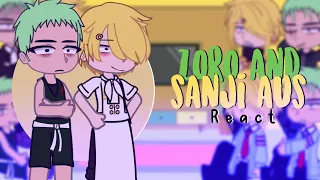 [ONE PIECE] Zoro and Sanji Au's react to Original AU || PT-BR/ENG || (1/2) || Original Idea